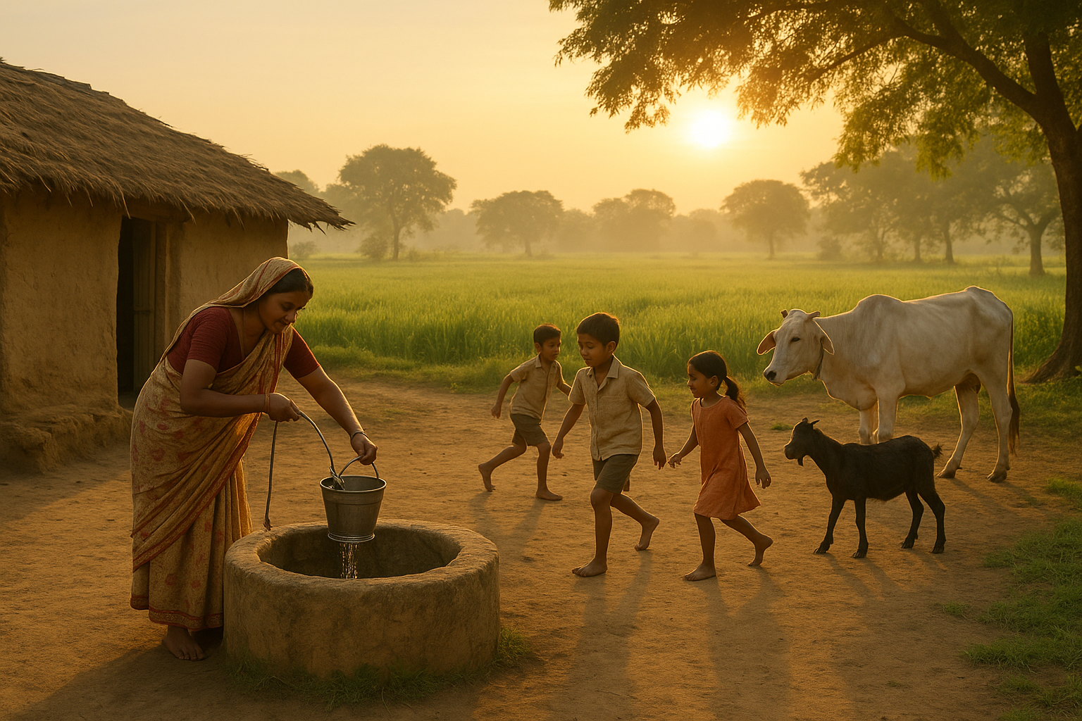 Title:”सादी ज़िंदगी, मीठा सुकून”